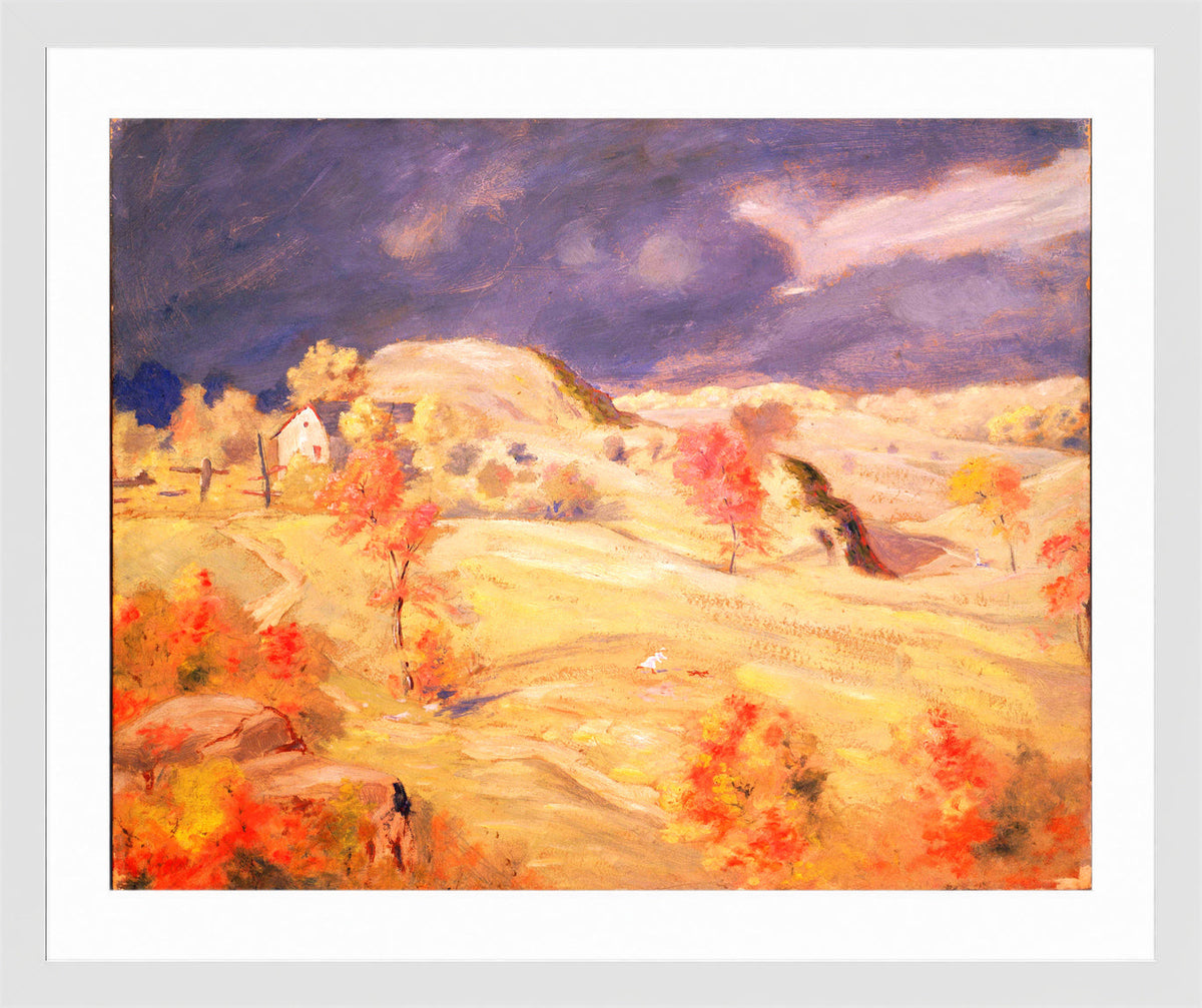Louis Michel Eilshemius Print, Approaching Storm — white frame