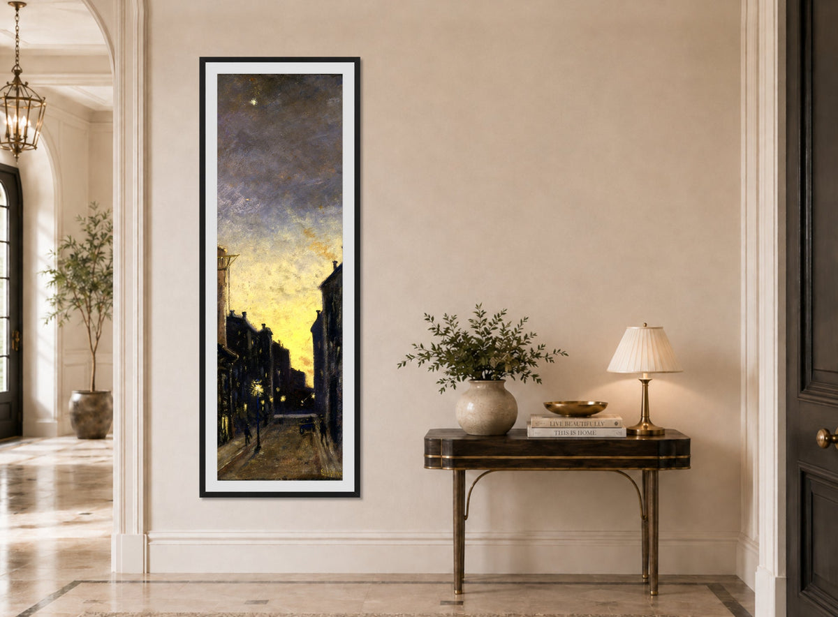 Louis Michel Eilshemius Print, Fifty-Seventh Street (1908) — hallway