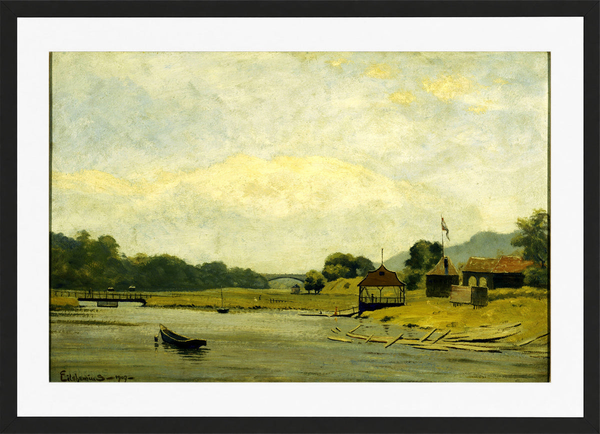 Louis Michel Eilshemius Print, Kingsbridge — black frame