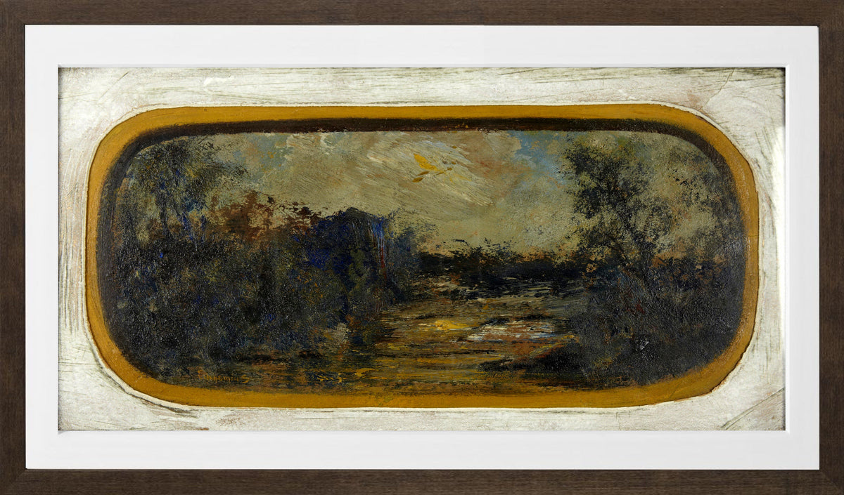 Louis Michel Eilshemius Print, Landscape — brown frame