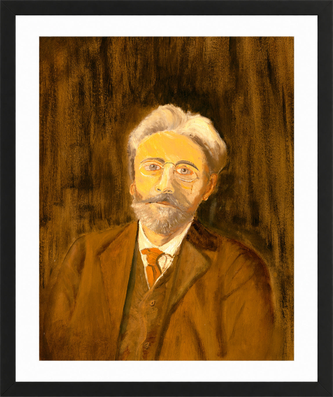 Louis Michel Eilshemius Print, Self-Portrait (1915) — black frame