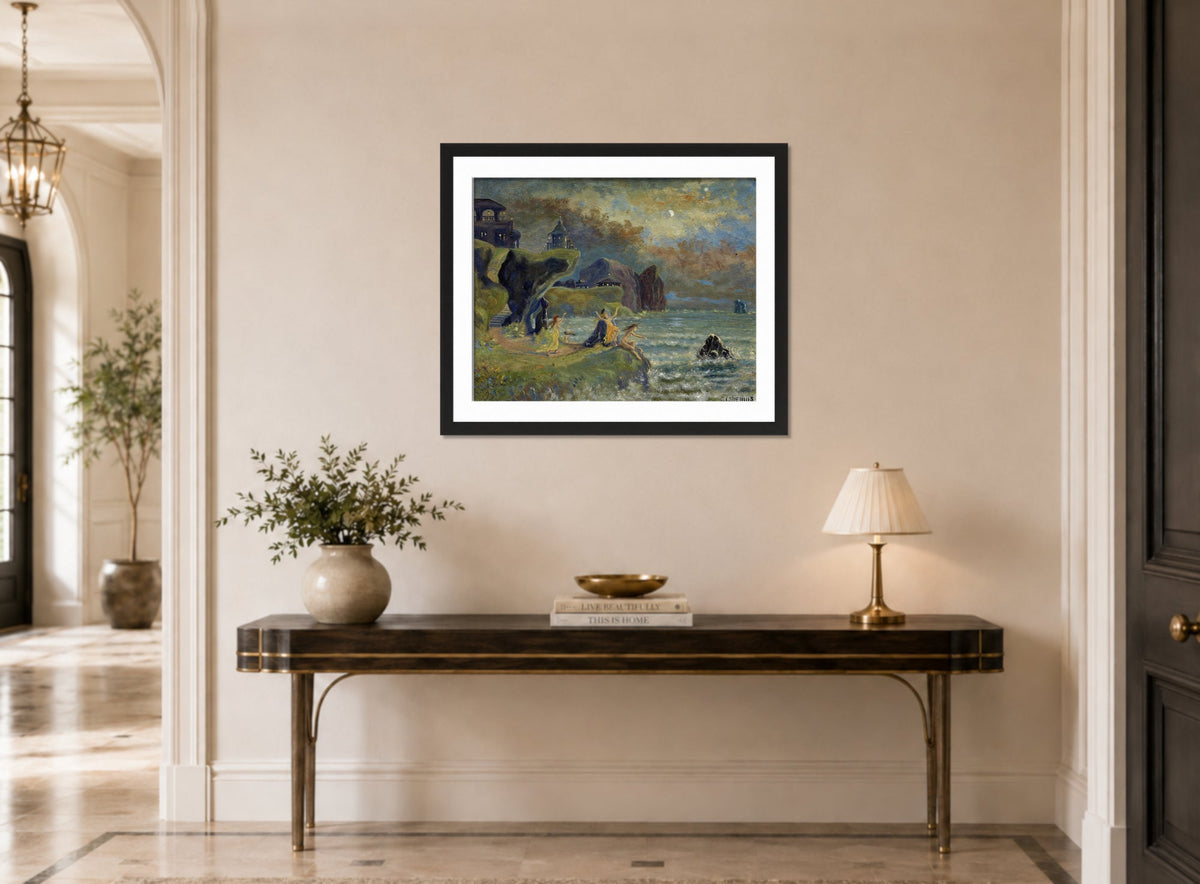 Louis Michel Eilshemius Print, Sirens of the Sea (1908) — hallway