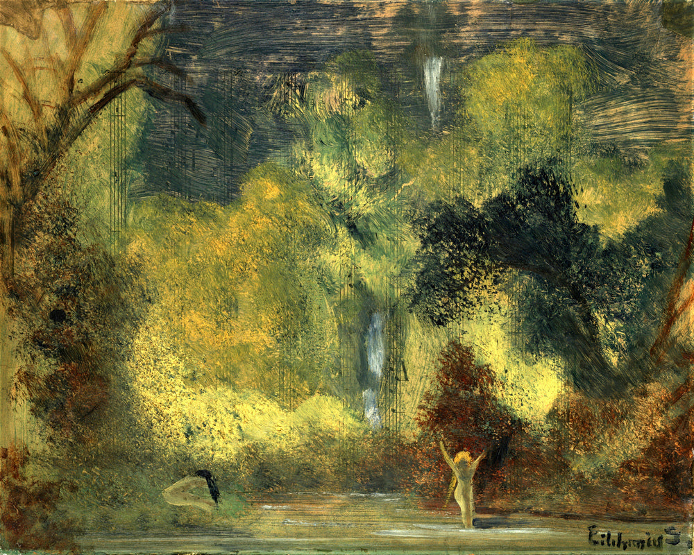 Louis Michel Eilshemius Print, The Pool — unframed