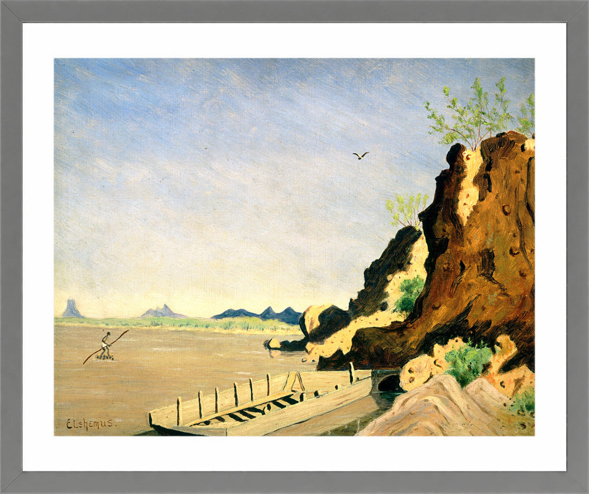 Louis Michel Eilshemius Print, Yuma, Arizona — light grey frame