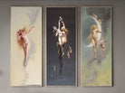 Bedroom Wall Art, Set of 3 Fantasy Nudes by Luis Ricardo Falero
