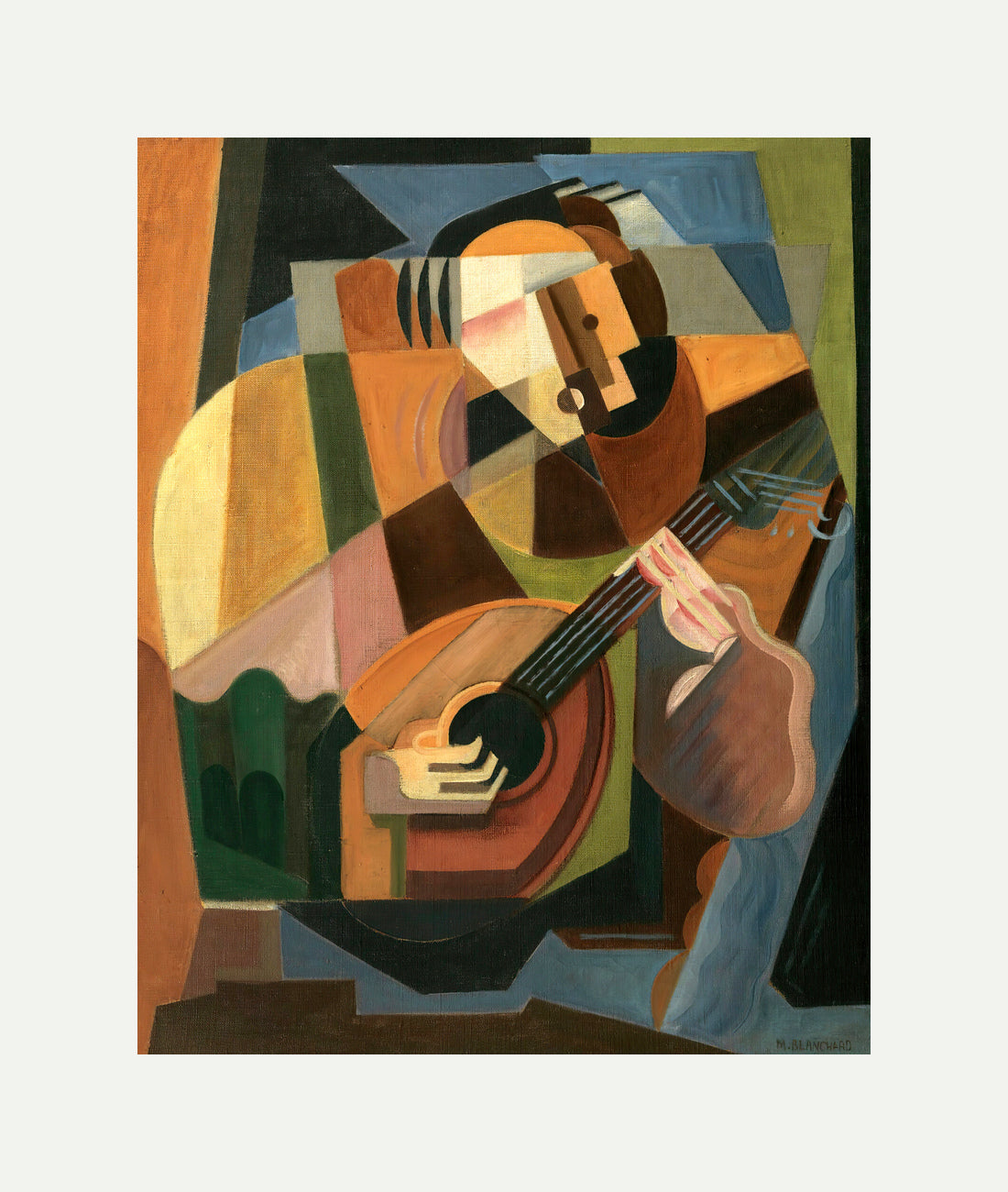 Le Joueur de Luth (1917–1918) by Maria Blanchard — rolled canvas