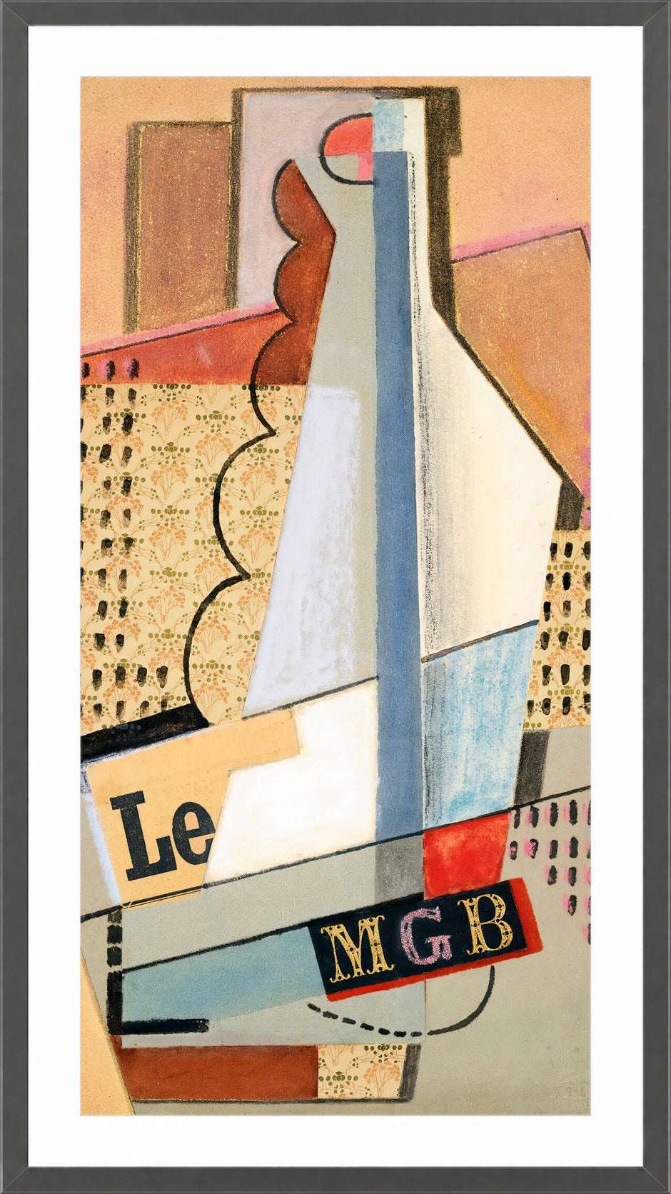Le Monogramme (1916) by Maria Blanchard — dark grey frame