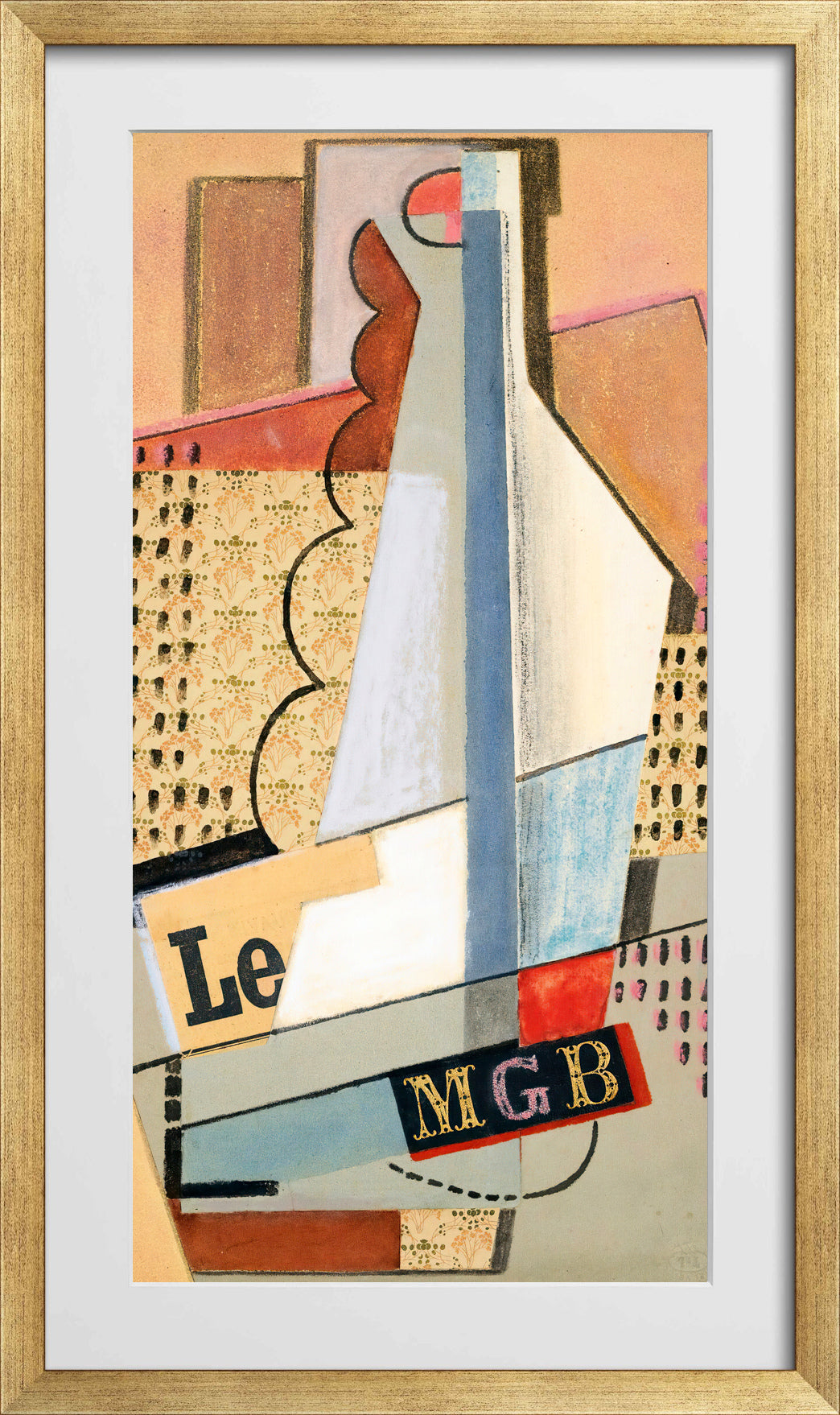 Le Monogramme (1916) by Maria Blanchard — gold frame