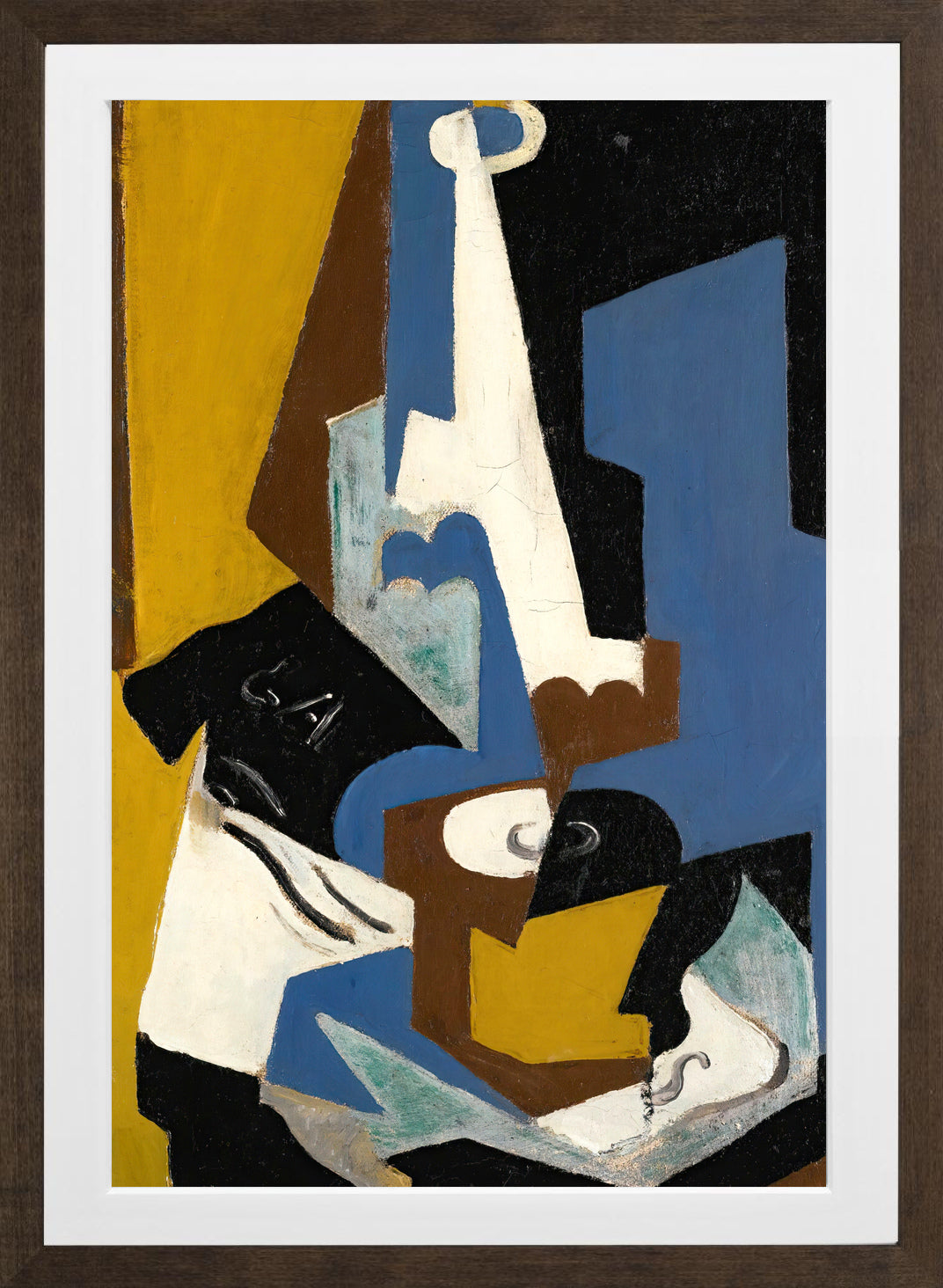 Nature Morte (1918) by Maria Blanchard — brown frame