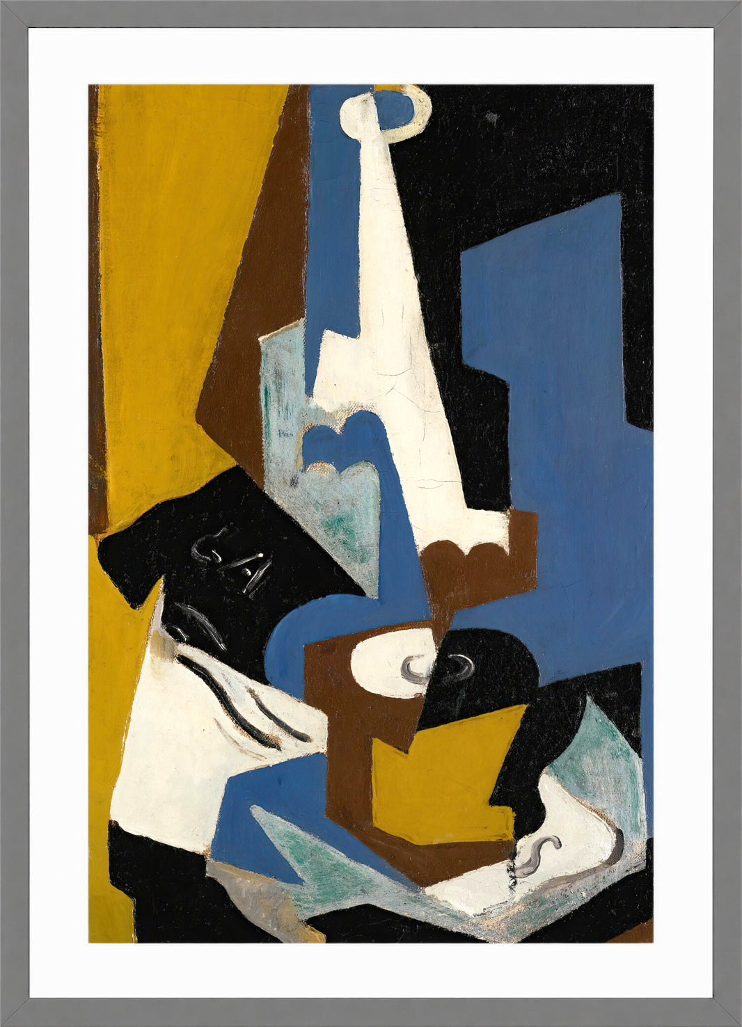 Nature Morte (1918) by Maria Blanchard — light grey frame