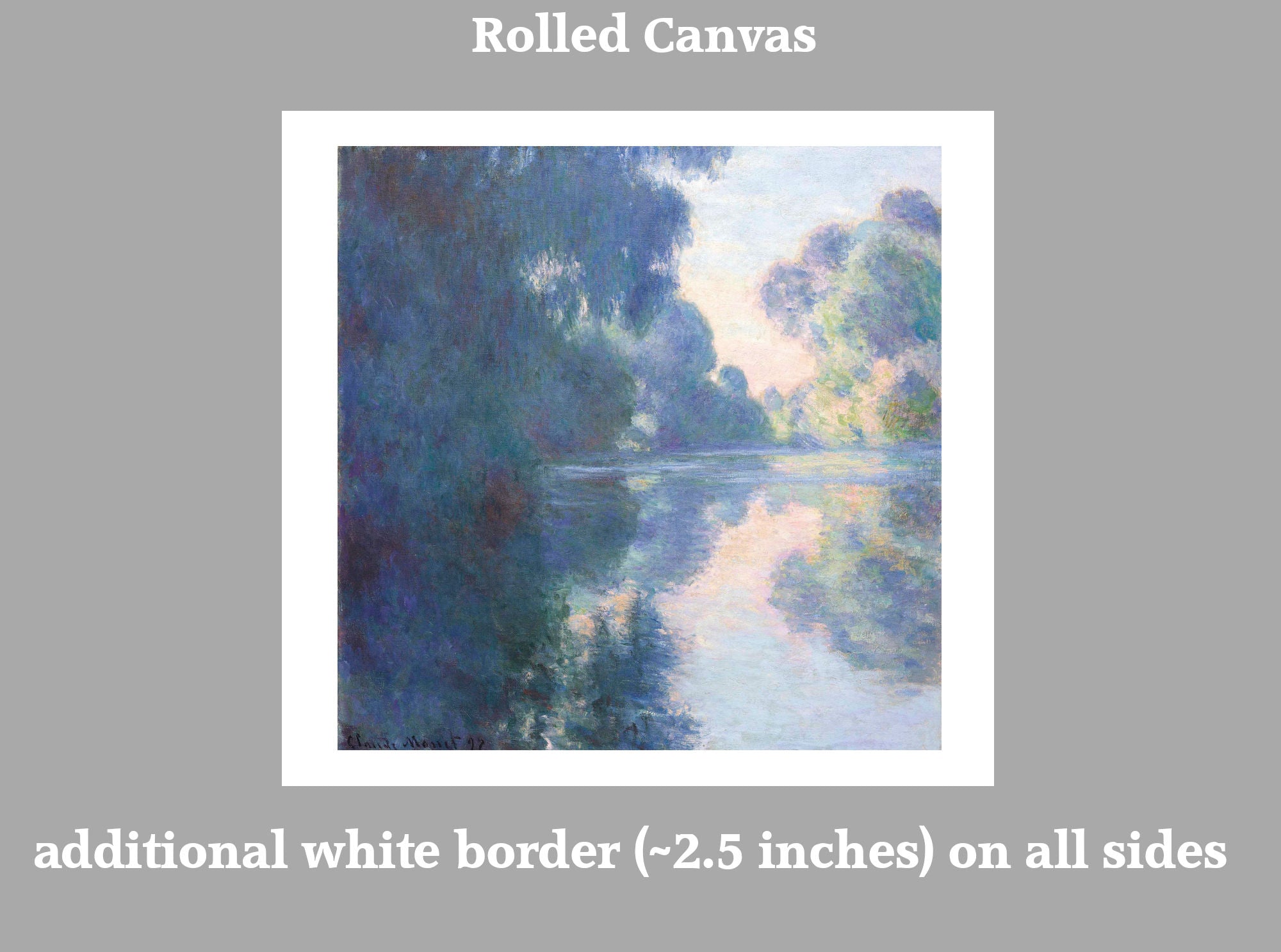 Claude Monet Prints – Morning on the Seine Near Giverny (1897)