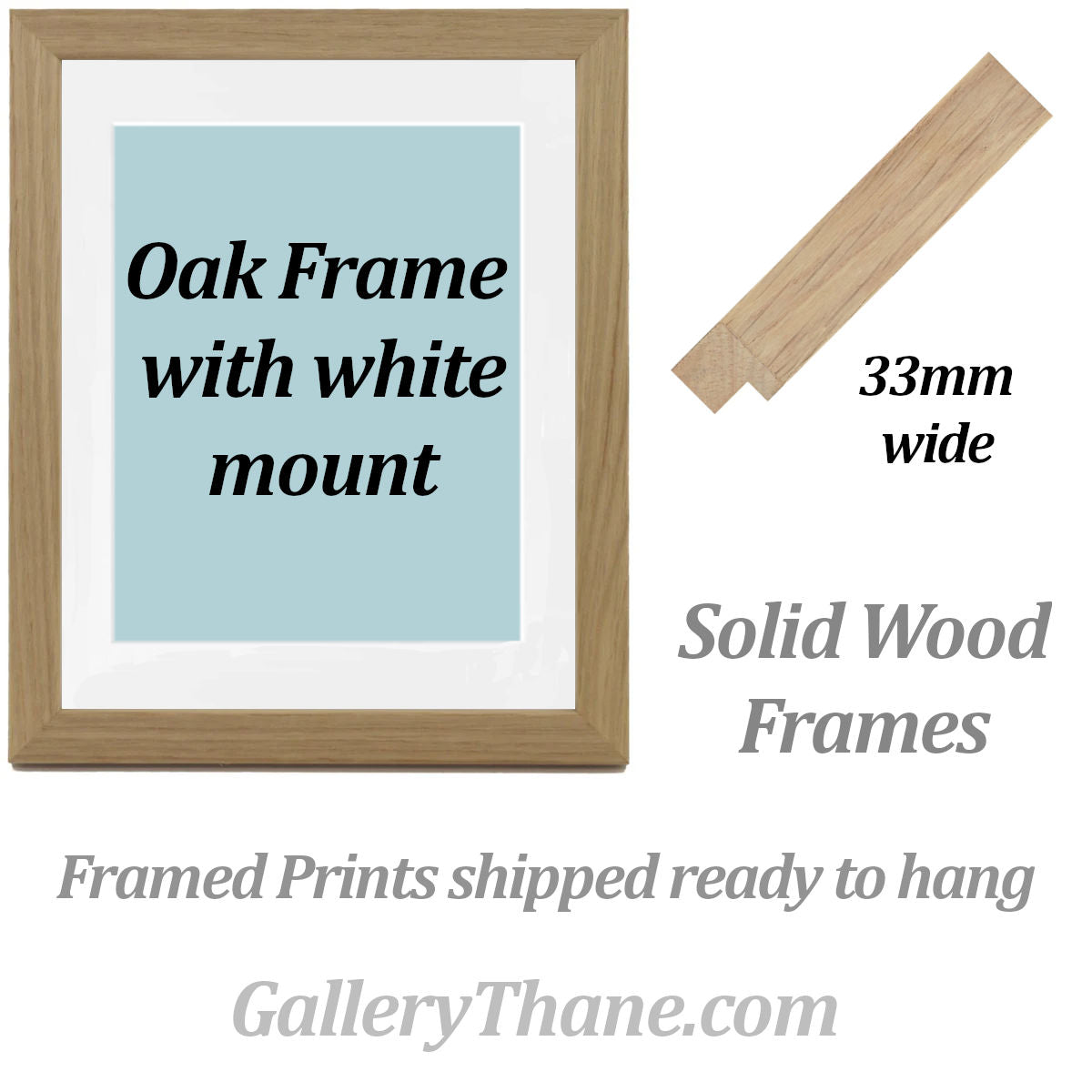 Solid Wood Frames for gallery quality prints exclusively at GalleryThane
