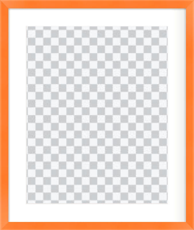 Orange Frames For Prints - Landscape, Square and Portrait Formats
