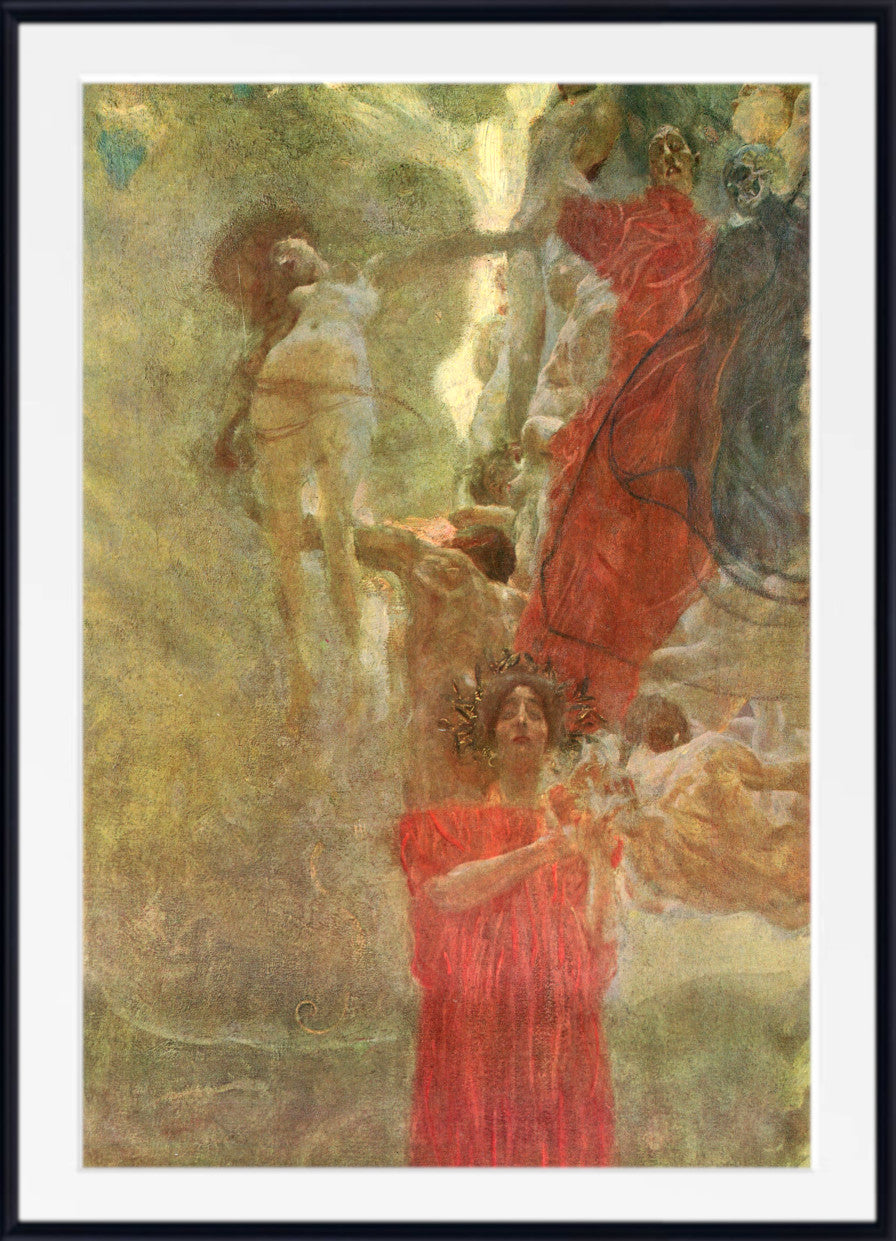 Gustav Klimt Fine Art Print, Design to Medicine