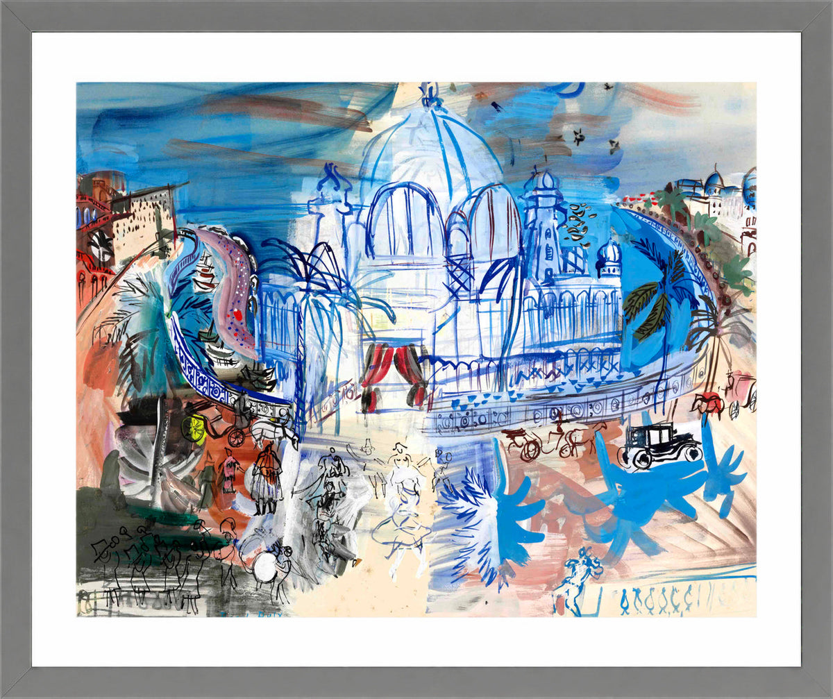 Raoul Dufy Print, 016 Carnaval à Nice (1938)_10x8 in a light grey frame