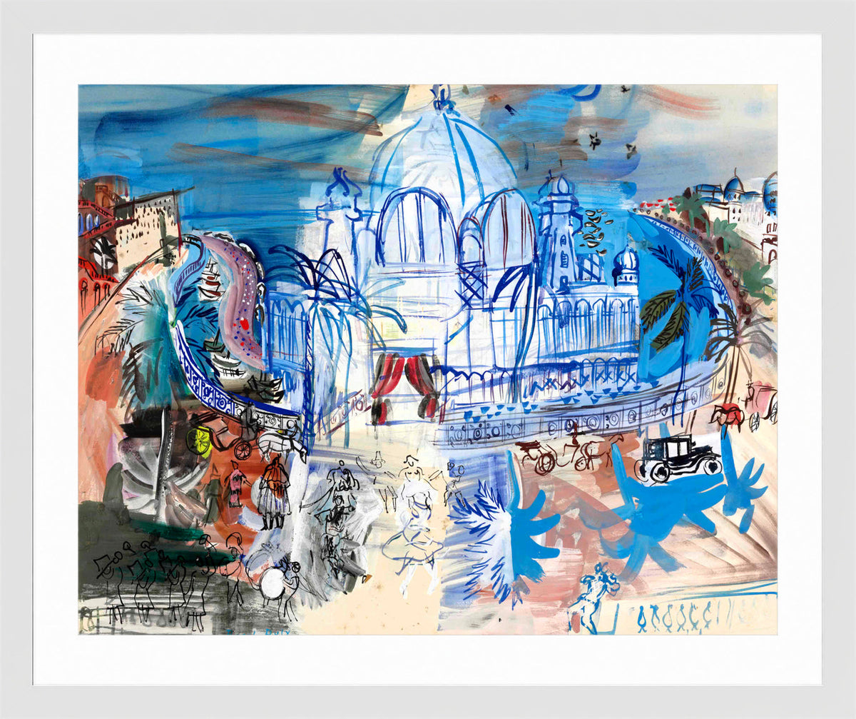 Raoul Dufy Print, 016 Carnaval à Nice (1938)_10x8 in a white frame