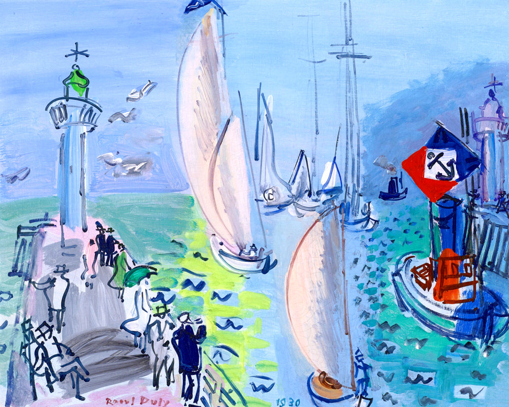 Raoul Dufy Print, 052 La Rentrée des régates (1930)_10x8 as an unframed print