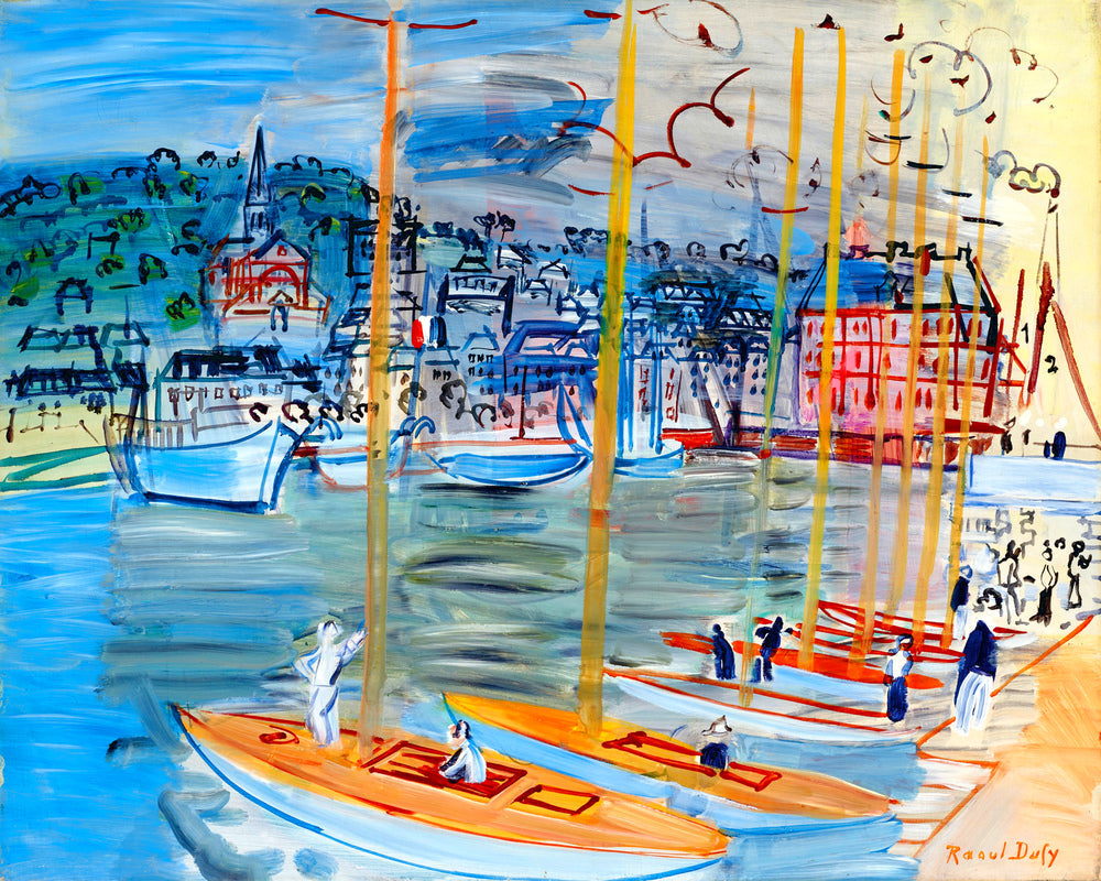 Raoul Dufy Print, 055 Le bassin de Deauville (1938)_10x8 as an unframed print