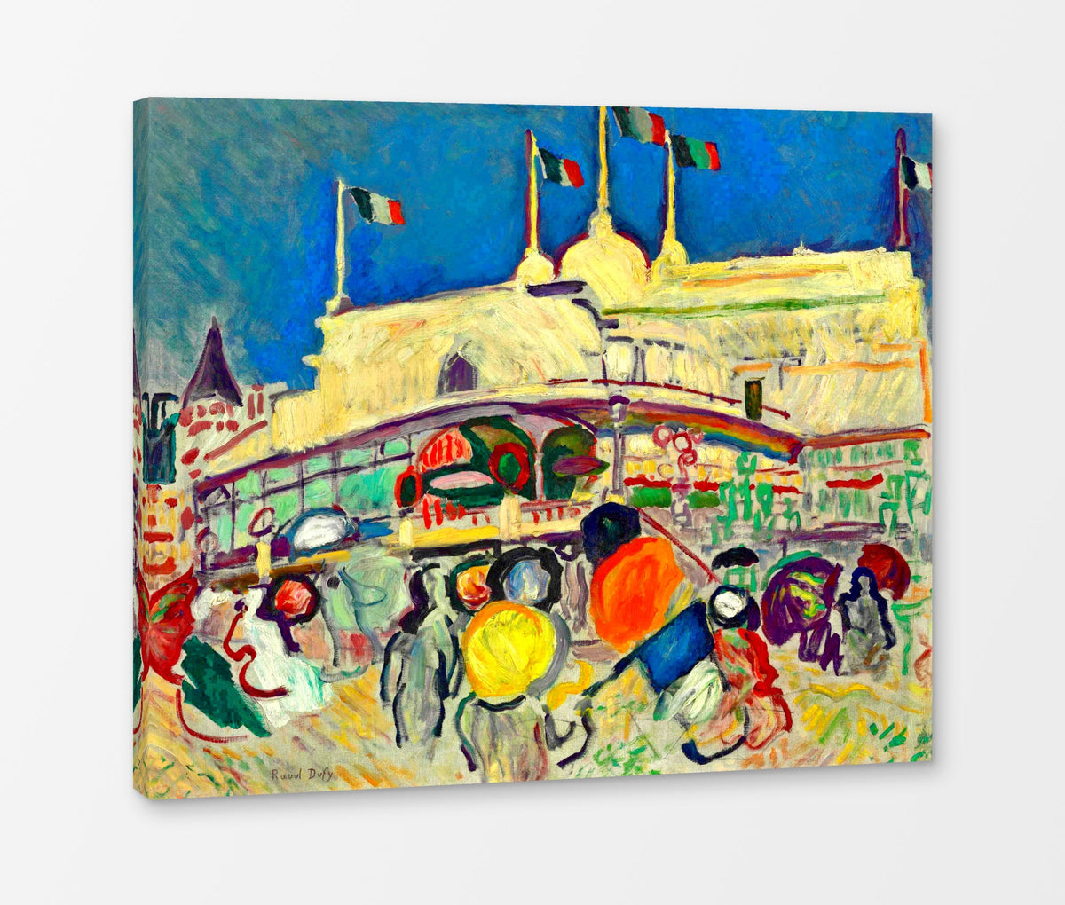 Raoul Dufy Print, 057 Le Casino (1906)_10x8 as a ready-to-hang canvas panel