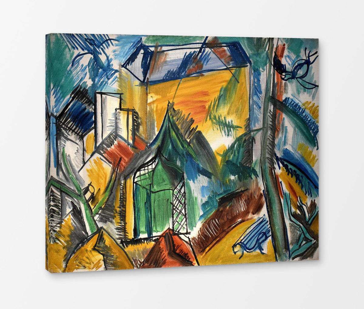 Raoul Dufy Print, 060 Le jardin abandonné (1945)_10x8 as a ready-to-hang canvas panel
