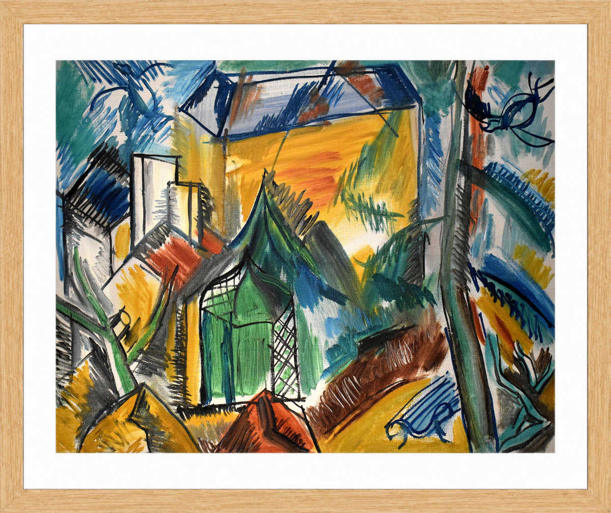 Raoul Dufy Print, 060 Le jardin abandonné (1945)_10x8 in an oak frame