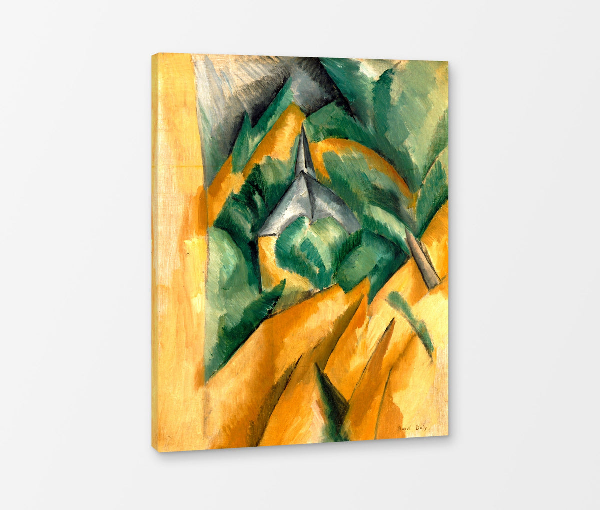 Raoul Dufy Print, 067 L'Estaque (1908)_10x8 as a ready-to-hang canvas panel
