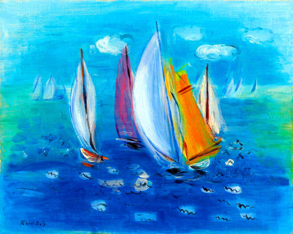 Raoul Dufy Print, 092 Régates des six mètres_10x8 as an unframed print