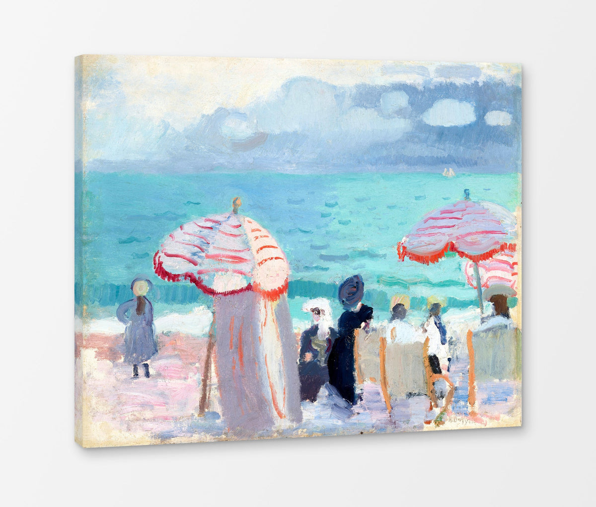Raoul Dufy Print, 117 The Parasols (1905)_10x8 as a ready-to-hang canvas panel