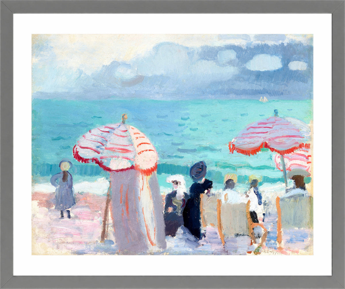 Raoul Dufy Print, 117 The Parasols (1905)_10x8 in a light grey frame