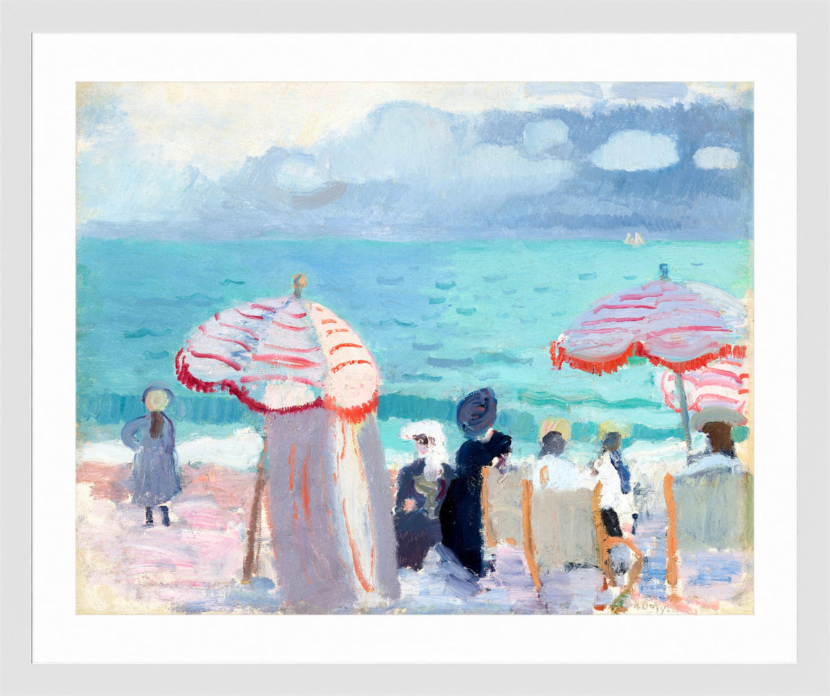 Raoul Dufy Print, 117 The Parasols (1905)_10x8 in a white frame