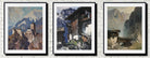 Alpine Landscapes, Set of 3 Oskar Mulley Tyrolean Scenes