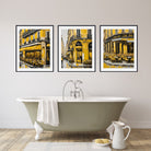 Pop Art Print - Set of 3 Paris Cafe Prints