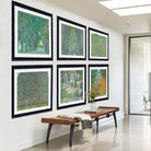 Set of Six Gustav Klimt GREENERY Prints