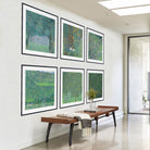Set of 6 Gustav Klimt GREENERY Prints
