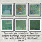 Set of 6 Gustav Klimt GREENERY Prints