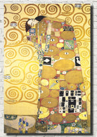 Golden Yellow Bedroom Wall Art Pair of Gustav Klimt Prints
