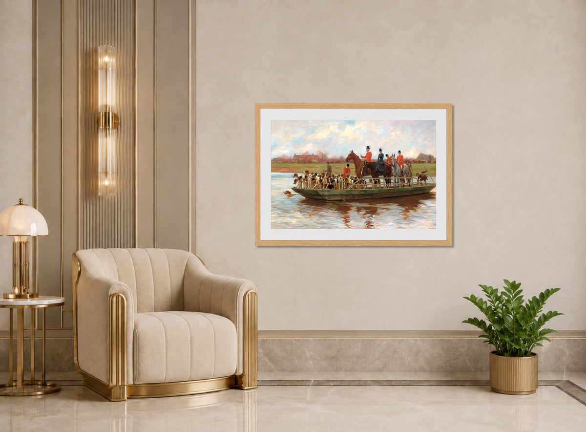 Thomas Blinks Print, Mr displayed in an Art Deco interior