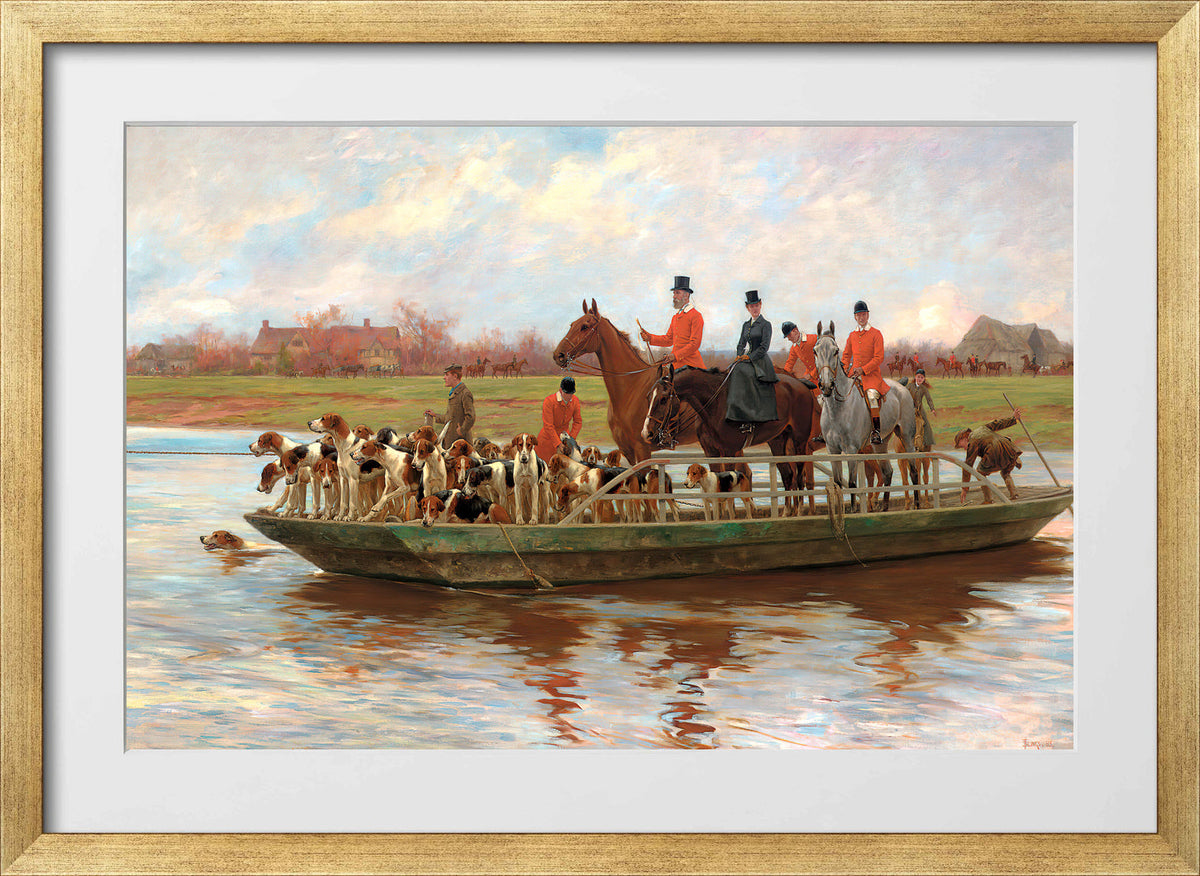 Thomas Blinks Print, Mr in a gold frame