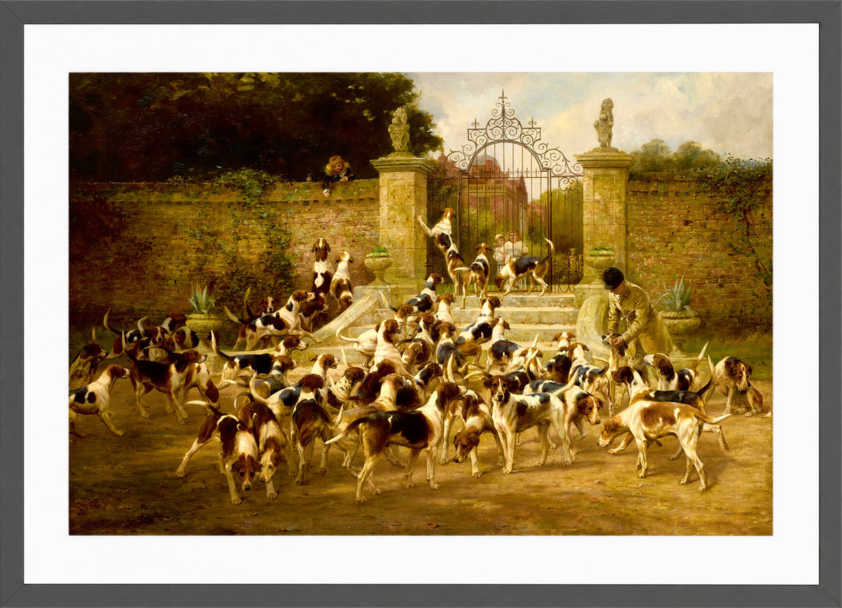 Thomas Blinks Print, The Sanctuary in a dark grey frame