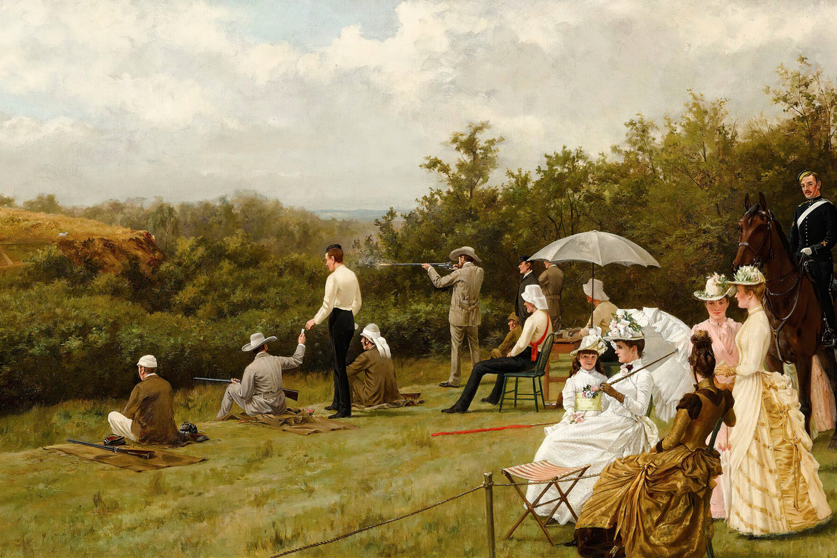 Thomas Blinks Print, Walter Winans On The Running Deer Range, Wimbledon Common (1888 ) as an unframed print
