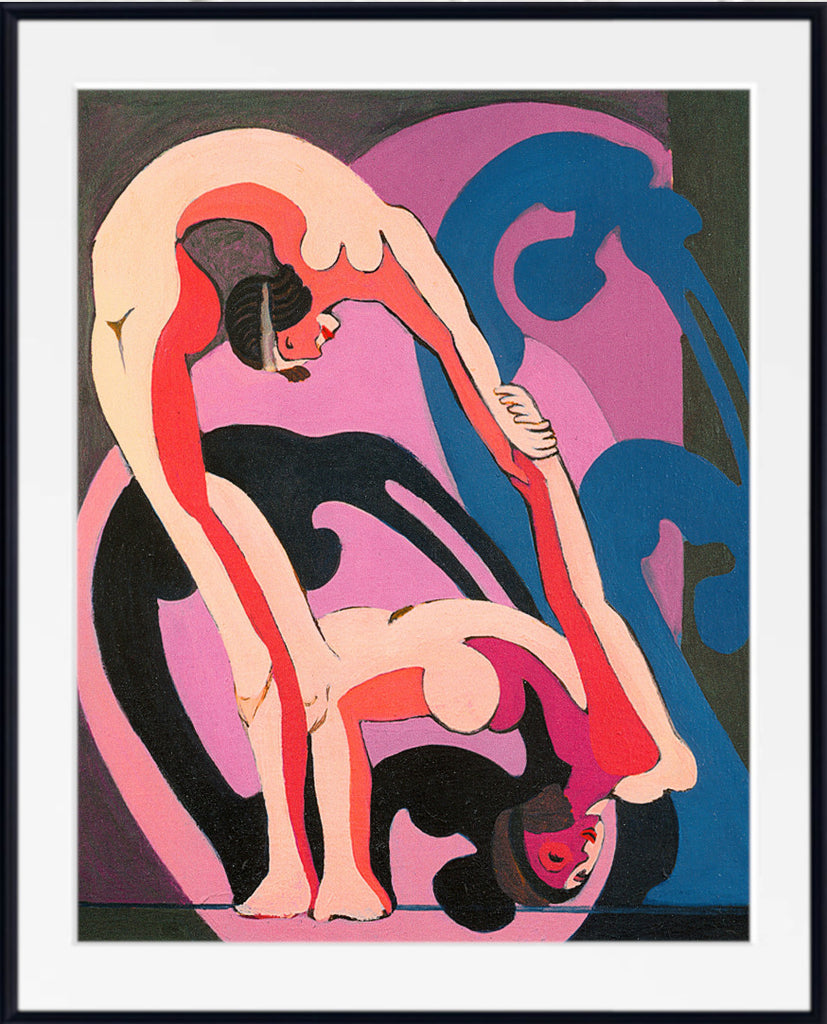 Two Acrobats (1932) by Ernst Ludwig Kirchner