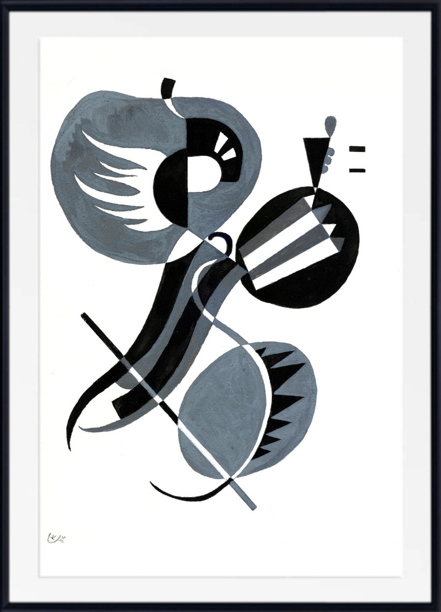 Geometric Abstract , Wassily Kandinsky Fine Art Print