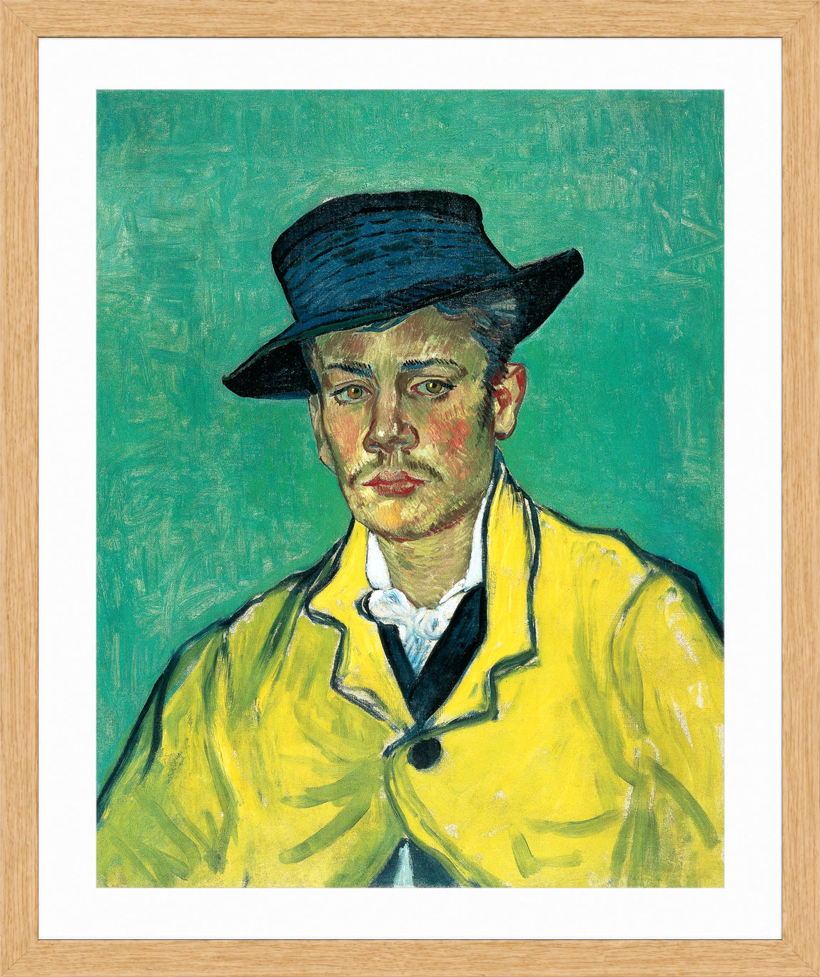 Vincent van Gogh Print, 109 Portrait of Armand Roulin_10x8 in an oak frame