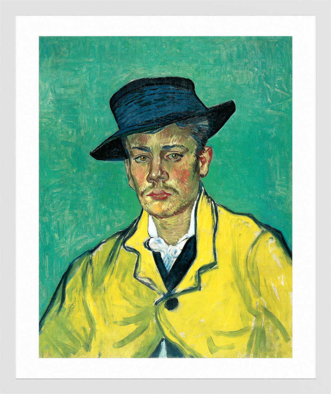 Vincent van Gogh Print, 109 Portrait of Armand Roulin_10x8 in a white frame