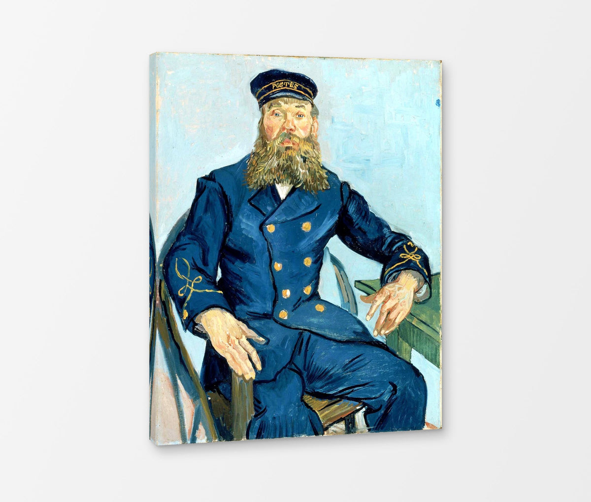 Vincent van Gogh Print, 110 Portrait of the Postman Joseph Roulin_10x8 as a ready-to-hang canvas panel