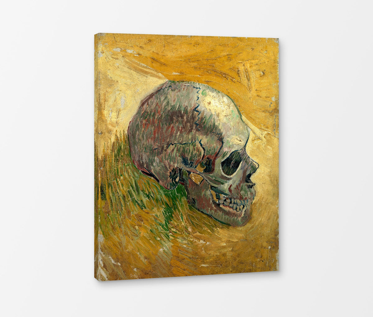 Vincent van Gogh Print, 117 skull_10x8 as a ready-to-hang canvas panel