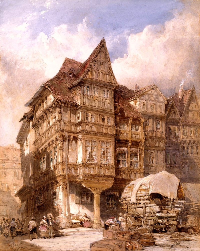 William Callow Print, Albrecht Durer’s House at Nuremberg (1875) as an unframed print
