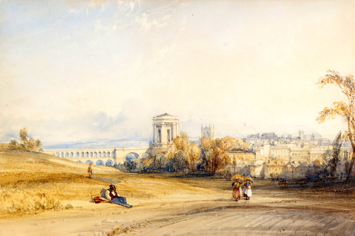 William Callow Print, Montpellier, South of France (c as an unframed print