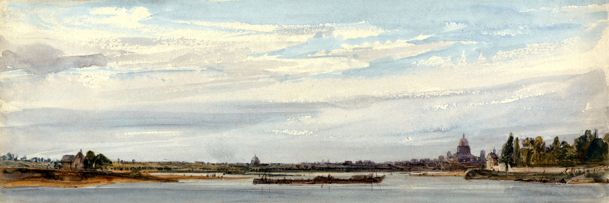 William Callow Print, View of Paris from Charenton (1834) as an unframed print