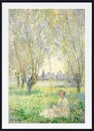 Claude Monet Fine Art Print, Woman Seated Under Willows